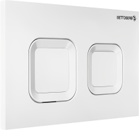 Кнопка смыва для унитаза BETTOSERB Smart 40006470 пластик, цвет белый глянец