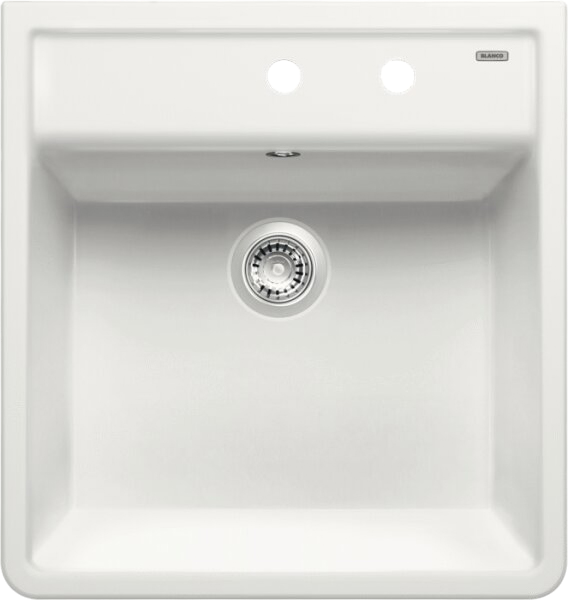 Мойка кухонная Blanco Panor 514501 белая глянцевая, два отверстия
