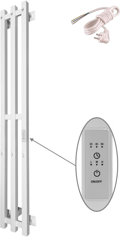 Полотенцесушитель электрический Altasan АргоПроф 120х17 белый матовый