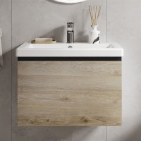 Мебель для ванной комнаты Vigo Cross 60 подвесная, 1 ящик, светлое дерево