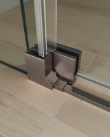 Душевая дверь в нишу Cezares Slider SLIDER-B-1-100/110-C-GM профиль оружейная сталь, стекло прозрачное