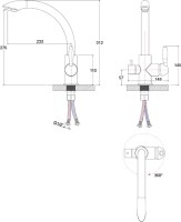 Смеситель для кухни Paulmark Essen Es213001-308 черный