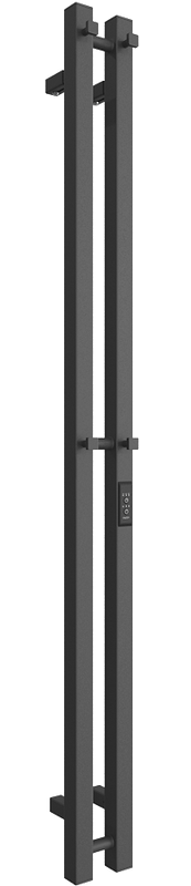 Полотенцесушитель электрический Двин X-2 plaza neo 120х80, оружейная сталь