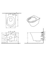 Унитаз подвесной Aquanet Zvezda Soft Close SLIMSEAT Rimless Tornado