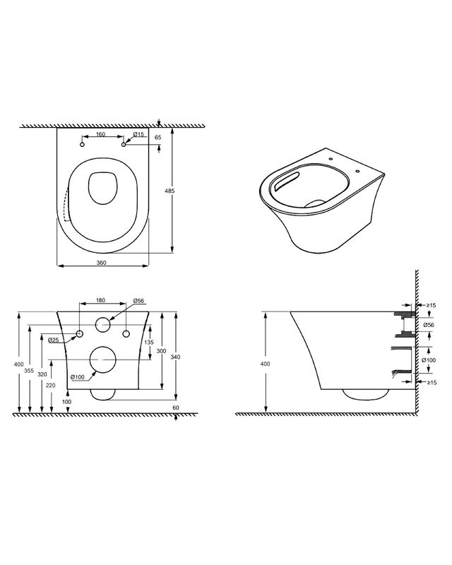 Унитаз подвесной Aquanet Zvezda Soft Close SLIMSEAT Rimless Tornado