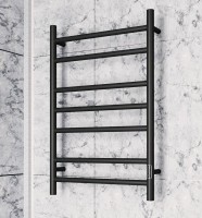 Полотенцесушитель электрический Bauedge Stil R 50х80, матовый черный RAL9005