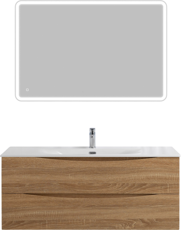 Мебель для ванной комнаты BelBagno Marino-cer-n 120 подвесна, rovere bianco