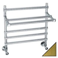 Полотенцесушитель водяной Margaroli Sole Sole 453 60x55 см, бронза, лесенка, латунь, с полкой, бронза