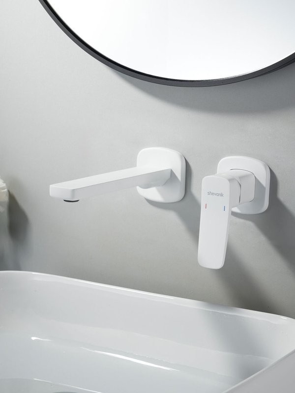 Смеситель для раковины/умывальника встраиваемый Shevanik S9941C, белый