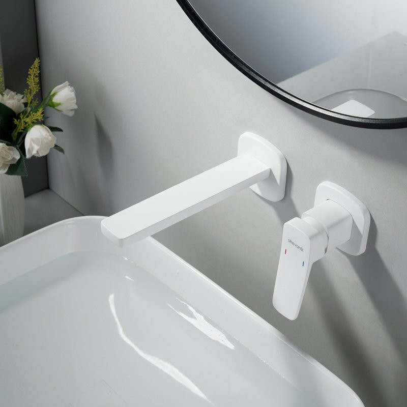 Смеситель для раковины/умывальника встраиваемый Shevanik S9941C, белый