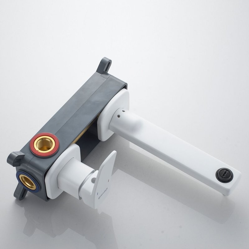 Смеситель для раковины/умывальника встраиваемый Shevanik S9941C, белый