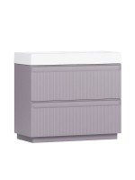 Тумба с раковиной Belux Базель 70 напольная, лаванда