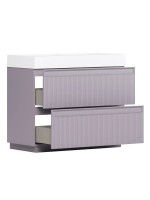 Тумба с раковиной Belux Базель 70 напольная, лаванда