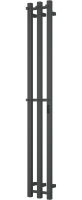Полотенцесушитель электрический Bauedge Stella R 12х160, матовый черный RAL9005