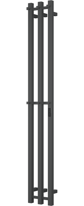 Полотенцесушитель электрический Bauedge Stella R 12х160, матовый черный RAL9005