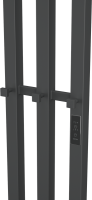 Полотенцесушитель электрический Bauedge Stella R 12х160, матовый черный RAL9005
