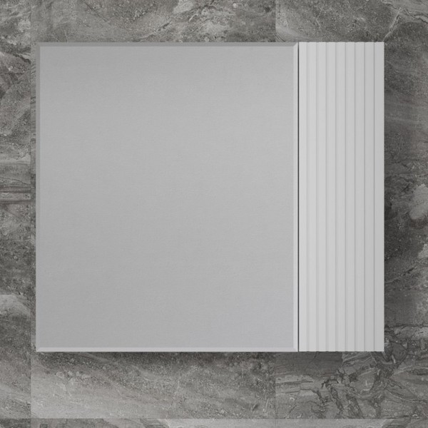 Зеркало-шкаф Style Line Стокгольм, 80, белый рифленый софт