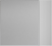 Зеркало-шкаф Style Line Стокгольм, 80, белый рифленый софт