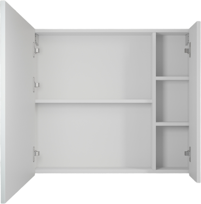 Зеркало-шкаф Style Line Стокгольм, 80, белый рифленый софт