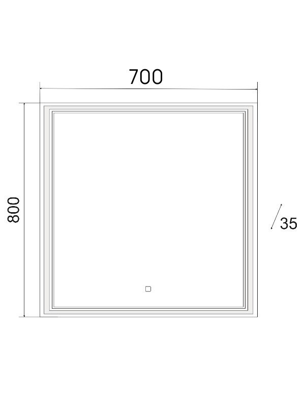 Зеркало Emmy Аврора 70 с подсветкой
