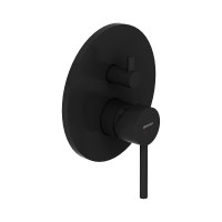 Встраиваемый смеситель для душа и ванны Damixa Scandinavian Pure 367100300 С ВНУТРЕННЕЙ ЧАСТЬЮ, черный