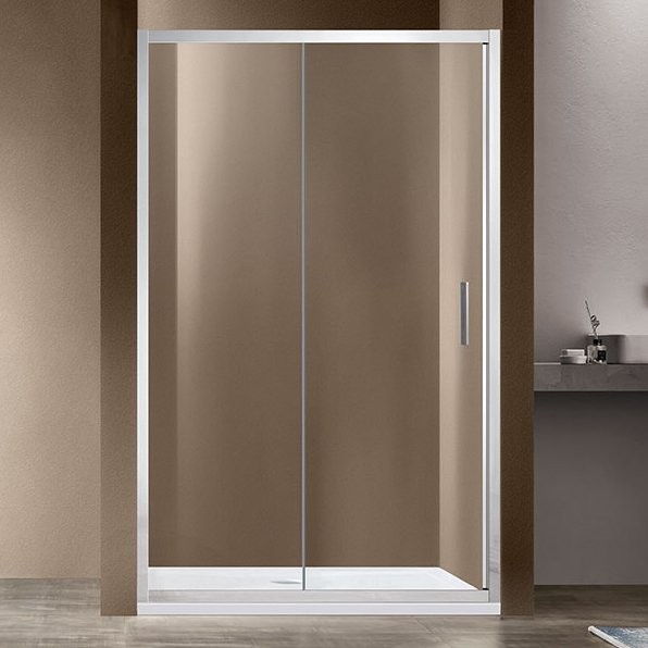 Душевая дверь в нишу Vincea Garda VDS-1G160CL 160 см, профиль хром, стекло прозрачное