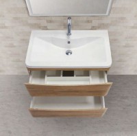 Тумба с раковиной BelBagno Acqua 100 подвесная, bianco lucido
