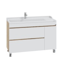 Тумба под раковину СаНта Марс 120 напольная, янтарная