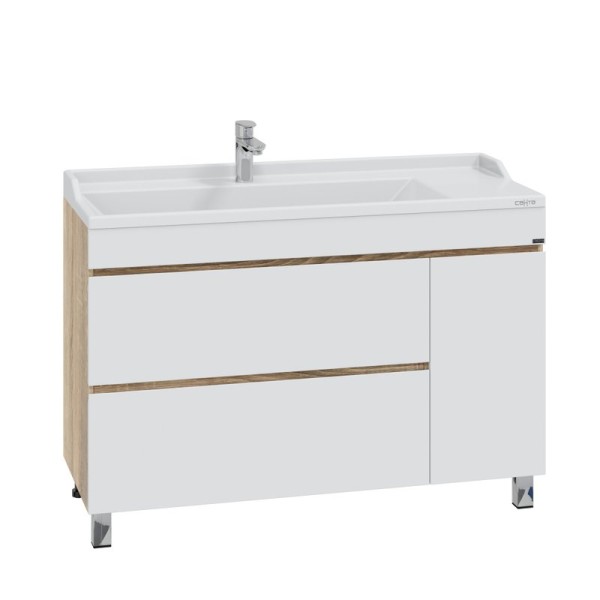 Тумба под раковину СаНта Марс 120 напольная, янтарная