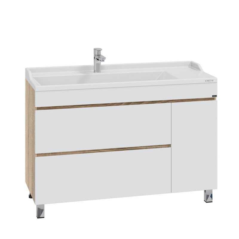 Тумба под раковину СаНта Марс 120 напольная, янтарная