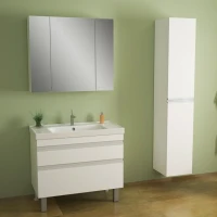 Тумба с раковиной Dreja Grace Plus 90 подвесная, белый глянец