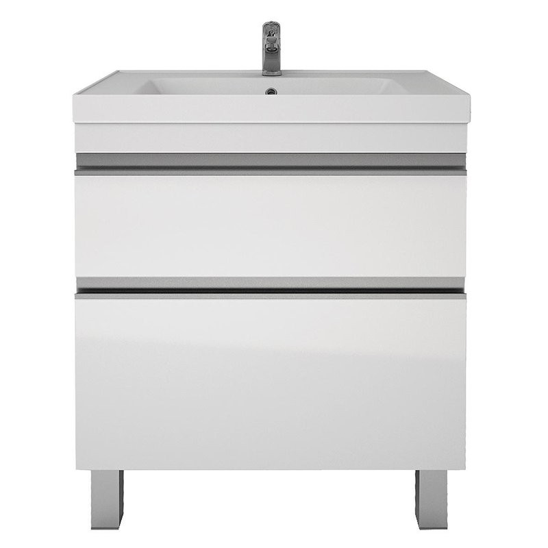 Тумба с раковиной Dreja Grace Plus 90 подвесная, белый глянец