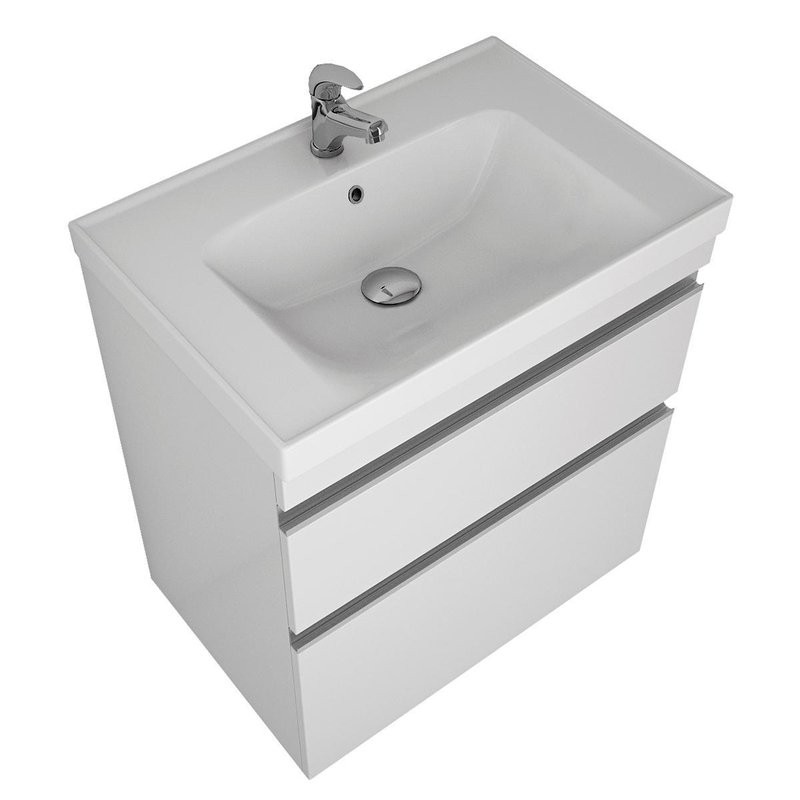 Тумба с раковиной Dreja Grace Plus 90 подвесная, белый глянец