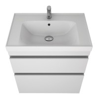 Тумба с раковиной Dreja Grace Plus 90 подвесная, белый глянец