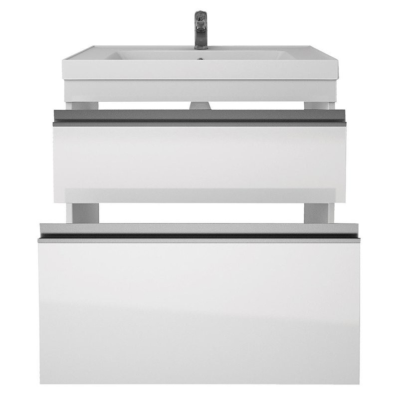 Тумба с раковиной Dreja Grace Plus 90 подвесная, белый глянец