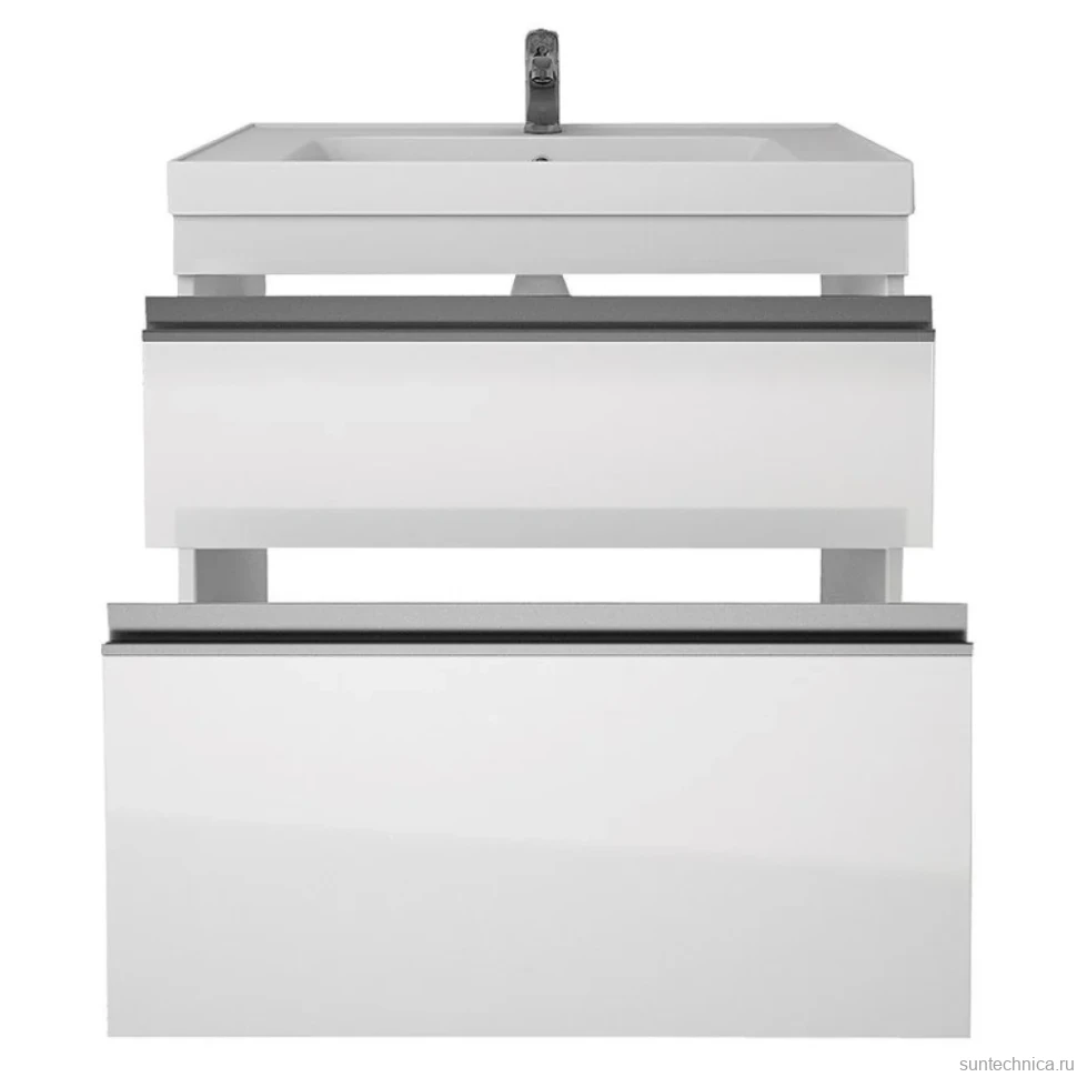 Тумба с раковиной Dreja Grace Plus 90 подвесная, белый глянец