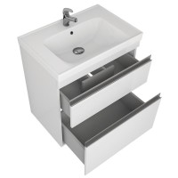 Тумба с раковиной Dreja Grace Plus 90 подвесная, белый глянец