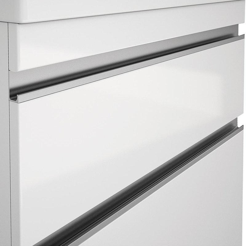 Тумба с раковиной Dreja Grace Plus 90 подвесная, белый глянец