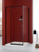 Душевой уголок Esbano Art ESA-90KV-B 90x90, профиль черный, стекло прозрачное