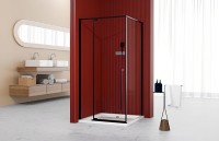 Душевой уголок Esbano Art ESA-90KV-B 90x90, профиль черный, стекло прозрачное