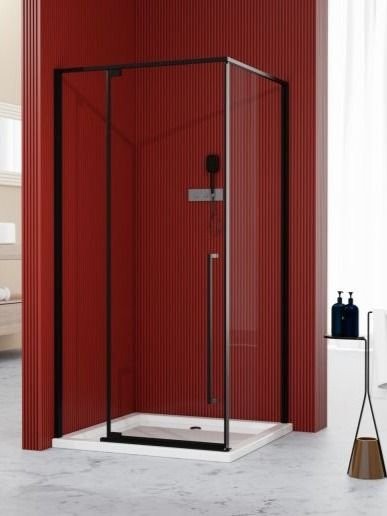 Душевой уголок Esbano Art ESA-90KV-B 90x90, профиль черный, стекло прозрачное