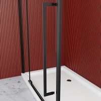 Душевой уголок Esbano Art ESA-90KV-B 90x90, профиль черный, стекло прозрачное