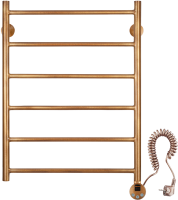 Полотенцесушитель электрический Secado Триада 1 плюс 85x55 см, подключение справа, бронза, лесенка, латунь