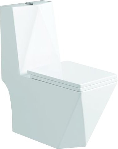 Унитаз-моноблок напольный SantiLine SL-5013 с микролифтом