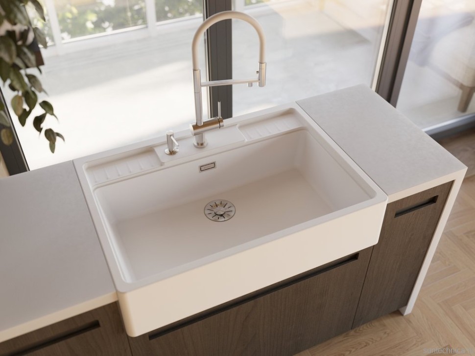 Мойка кухонная Omoikiri Kinokawa 90-WH белая