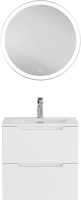 Мебель для ванной комнаты BelBagno Etna 39 50 bianco lucido, раковина BB-8099-3-50