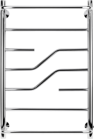 Полотенцесушитель водяной Secado Риволи СП 80x55 см, глянцевый хром, лесенка, с полкой