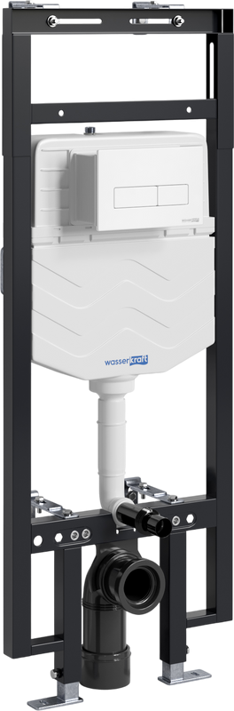 Система инсталляции для унитазов Wasserkraft Dinkel 58TLT.010.ME.WM03 с кнопкой смыва матовой белой