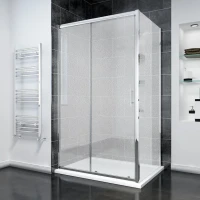 Душевой уголок Veconi Rovigo RV-055 150х80 см, профиль хром, стекло текстурное pear