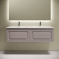 Тумба с раковиной Sancos Very 140 подвесная, doha soft, раковина CN7022